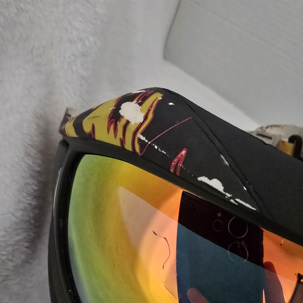 V-Force Grill Paintball Mask Orange Yellow Black With Normal Wear Used - Picture 15 of 16